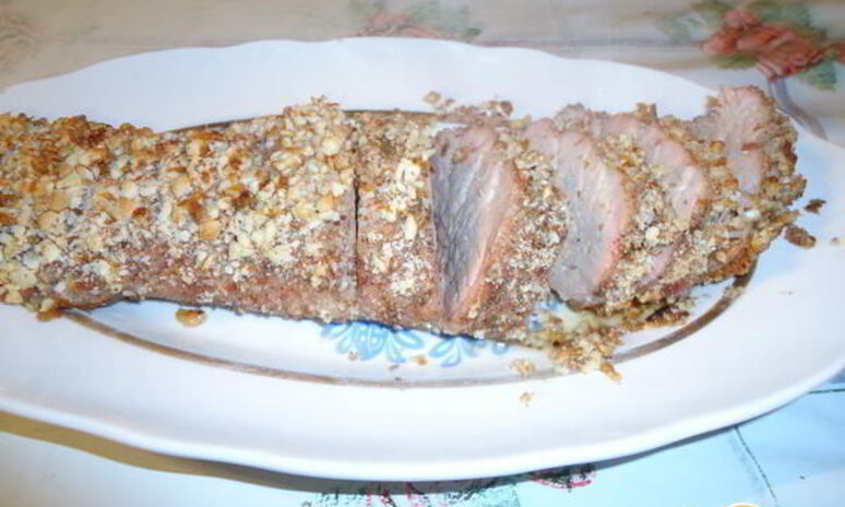 Рецепт свинина в ореховой панировке