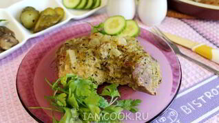 Свинина, запеченная с крыжовниковым соусом