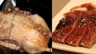 Утка с яблоками в духовке