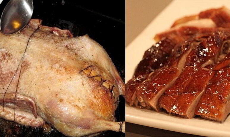 Рецепт утка с яблоками в духовке