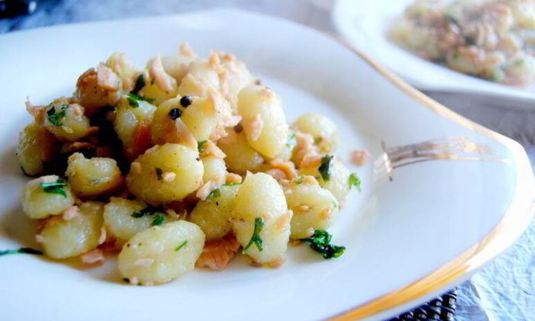 Рецепт ньокки с семгой