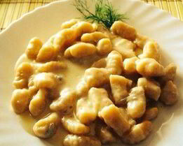 Ньокки со сливочно-грибным соусом