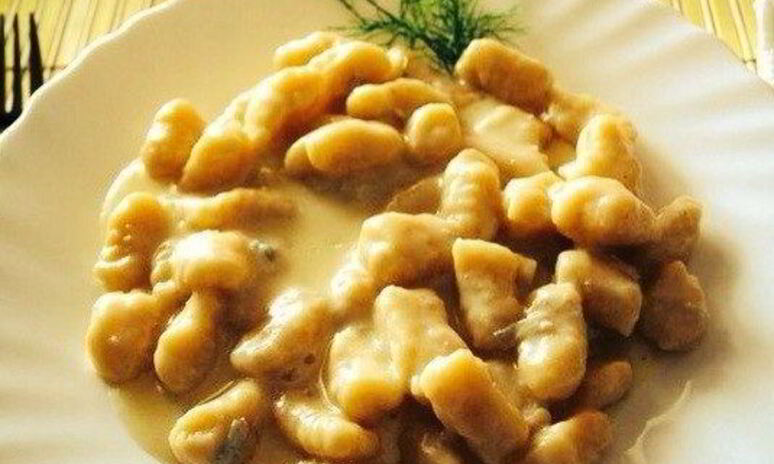 Рецепт ньокки со сливочно-грибным соусом