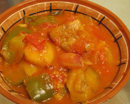 Баклажаны с помидорами