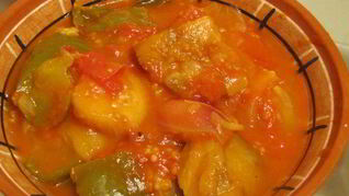 Баклажаны с помидорами