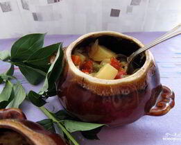 Баклажаны в горшочках