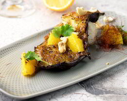 Баклажаны в медово-имбирном соусе