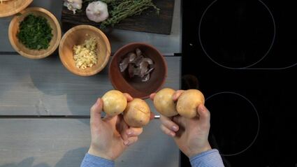 фаршированный картофель