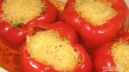 фаршированный перец с овощами