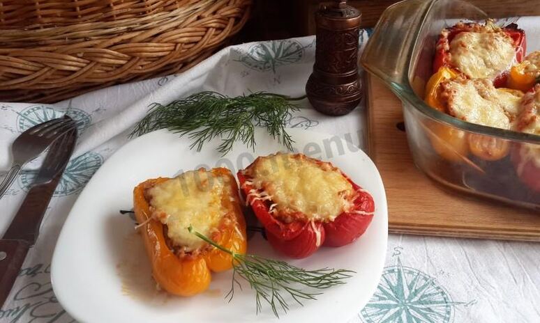 Рецепт фаршированный сладкий перец без риса