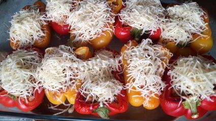 фаршированный сладкий перец без риса