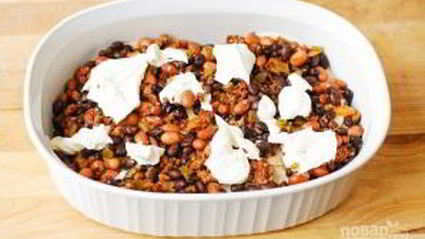 фасоль с говядиной