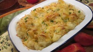 Гратен из цветной капусты и картофеля