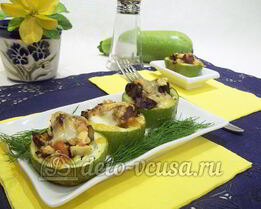 Кабачки фаршированные мясом