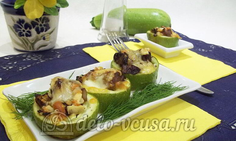 Рецепт кабачки фаршированные мясом