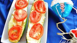 Кабачки под моцареллой Талия