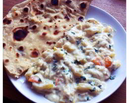 Кабачки в сырно-сливочном соусе