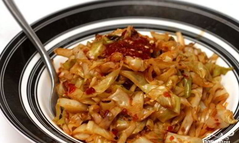 Рецепт капуста под соусом