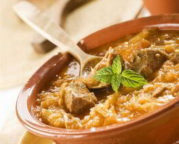 Капуста, тушенная с мясом