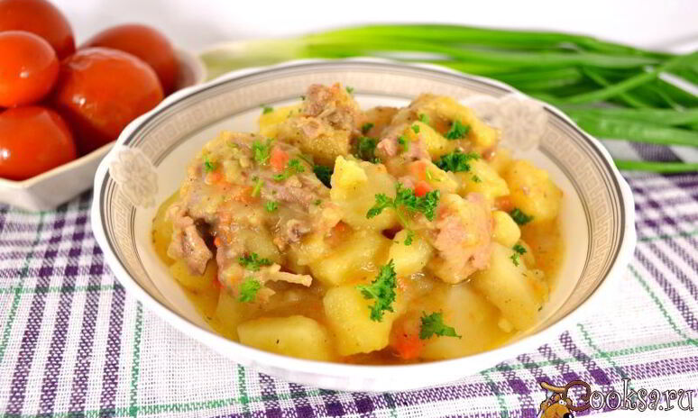 Рецепт картофель тушеный с уткой в мультиварке