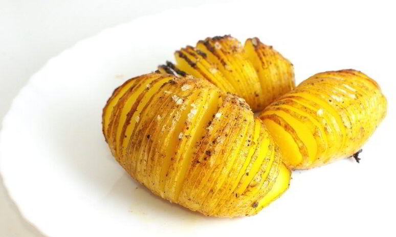 Рецепт картофель запеченный гармошка