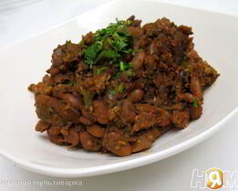 Лобио с грецкими орехами в мультиварке