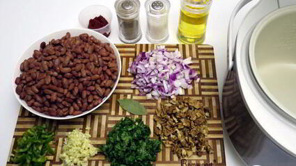 лобио с грецкими орехами в мультиварке