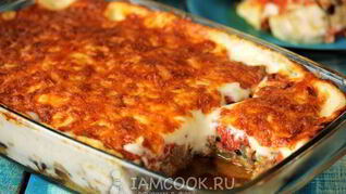 Мусака по-гречески с баклажанами