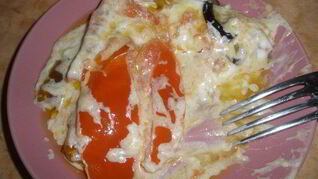 Овощная мусака в сметанном соусе