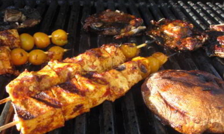 Рецепт тофу и портобелло на гриле