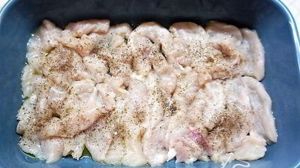 цветная капуста с курицей и грибами в духовке