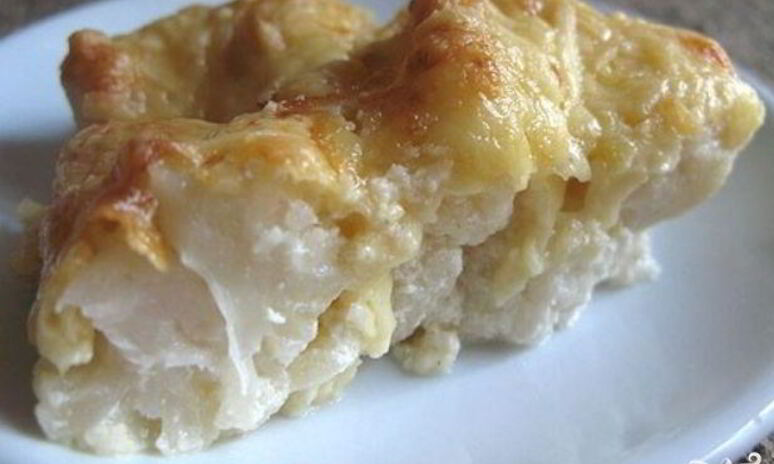 Рецепт цветная капуста в сливках с сыром