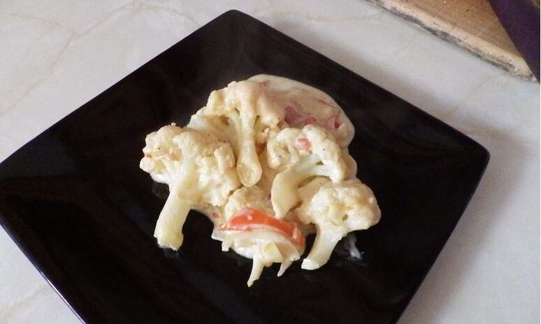 Рецепт цветная капуста в сметанном соусе