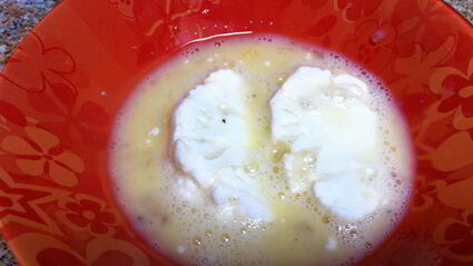 цветная капуста в яйце