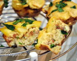 Цветная капуста, запеченная с картофелем