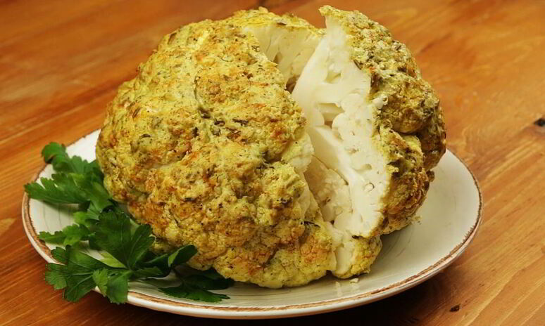 Рецепт цветная капуста, запеченная в духовке