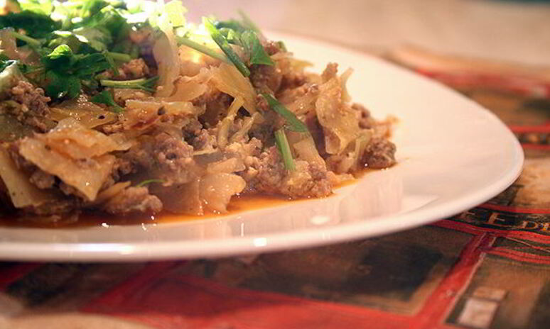 Рецепт тушеная капуста под соусом