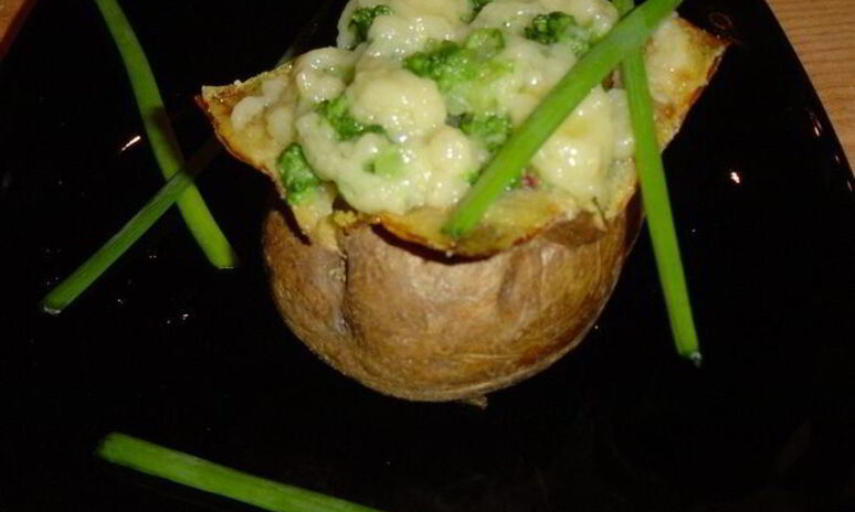 Рецепт запеченный картофель с брокколи