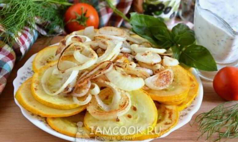 Рецепт жареные цуккини с йогуртовым соусом