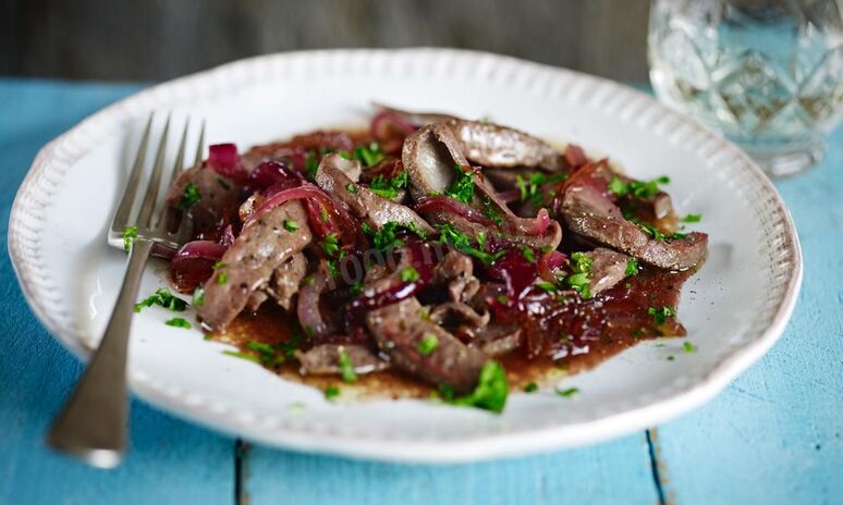 Рецепт говяжья печень с луком в мультиварке