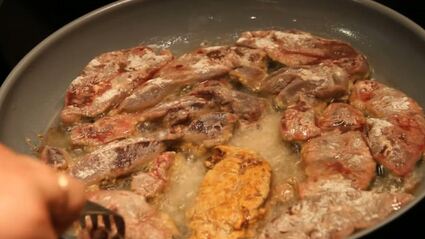 говяжья печень жареная с луком