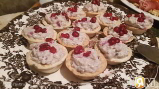 Корзиночки с печенью трески