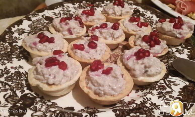 Рецепт корзиночки с печенью трески