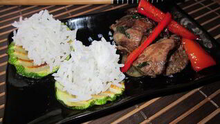 Куриная печень по японски