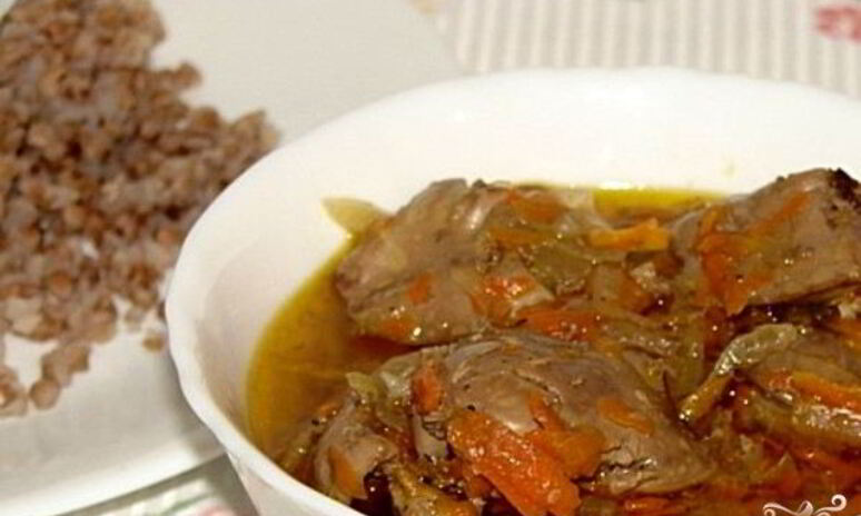 Рецепт куриная печень с луком и морковью