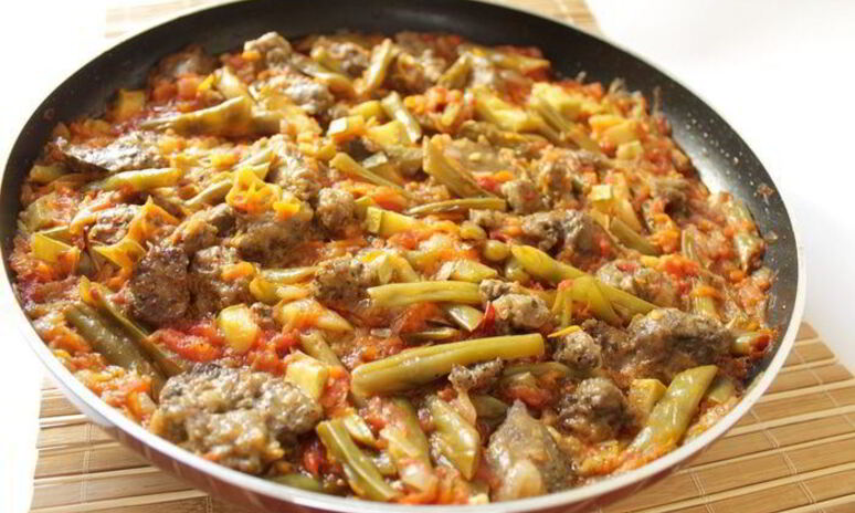 Рецепт куриная печень с овощами в кисло-сладком соусе