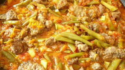 куриная печень с овощами в кисло-сладком соусе