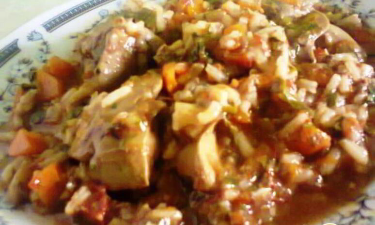 Рецепт куриная печень с рисом
