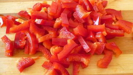 куриная печень, тушенная с овощами золотая осень