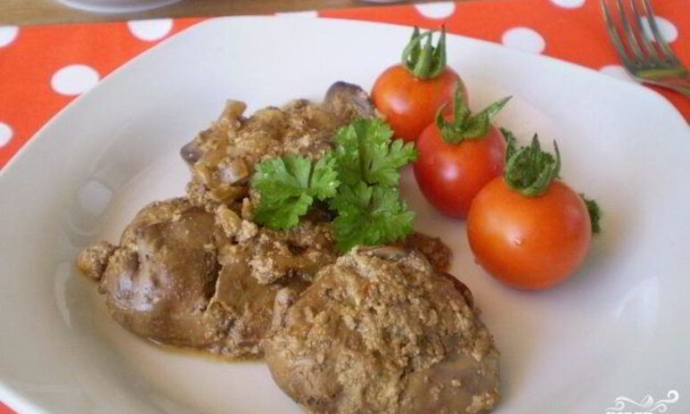 Рецепт куриная печень в сливках в мультиварке